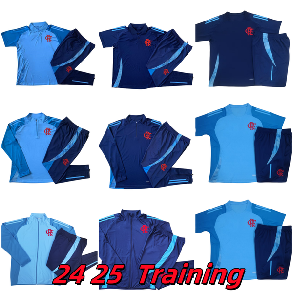 Flamengo soccer tracksuits 2024 2025 Outubro Rosa David Luiz DIEGO E.RIBEIRO GABI 24-25 football shirts Training VIDAL PPEDRO DE ARRASCAETA