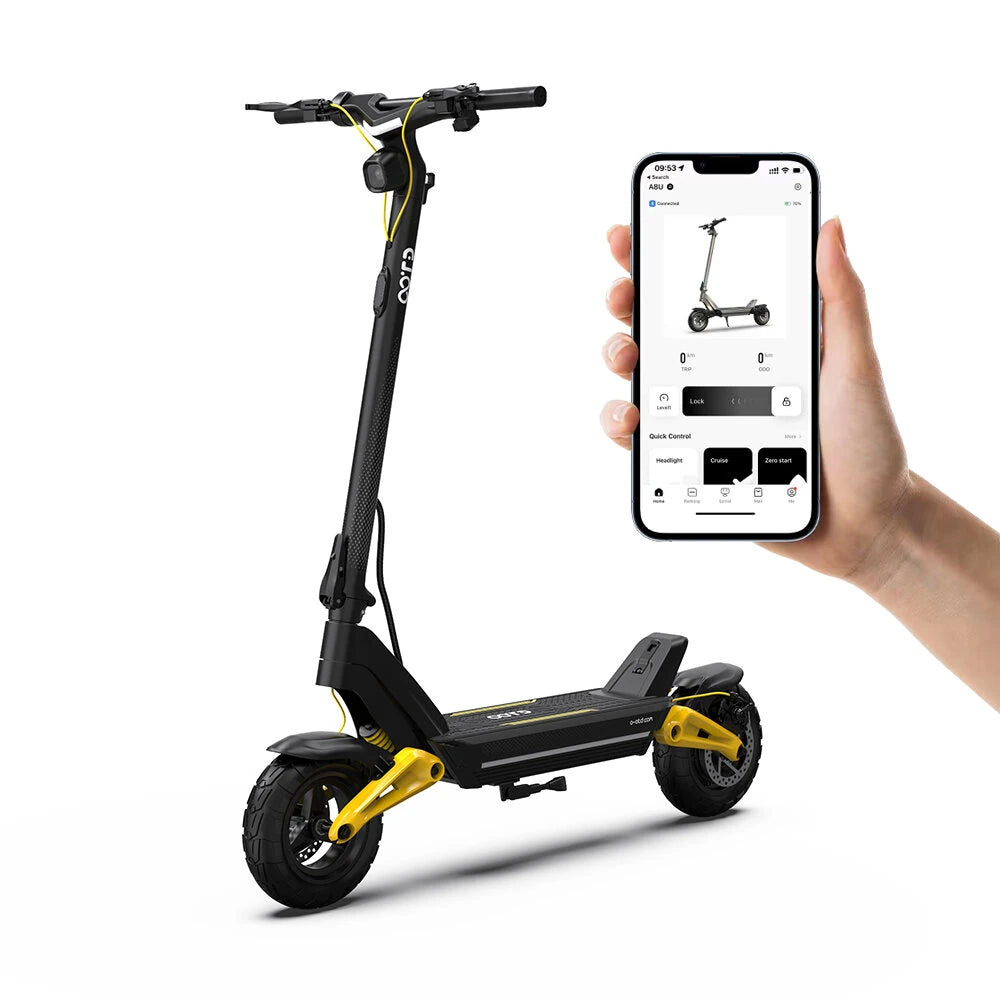 [EU Direct] OOTD S10 Electric Scooter 48V 20AH Battery 1400W Motor Recommended Top Speed 25KM-H 10inch Tires 70KM Max Mi