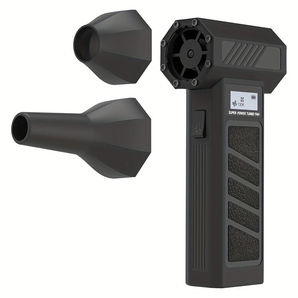 TEMU New Violent Fan Miniature Turbine Fan High Speed Hurricane Wind Dryer Dust Blower