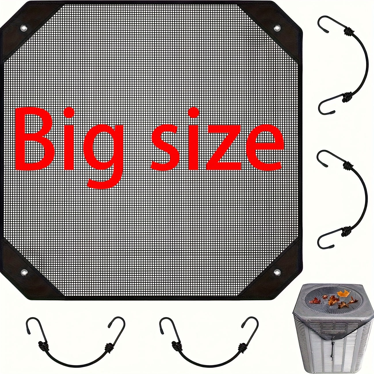 TEMU Extra Large, Air Conditioner Cover Protective Cover, Air Conditioner Rain And Dust Cover Sun Protection Cover, Waterproof Fabric, Windproof