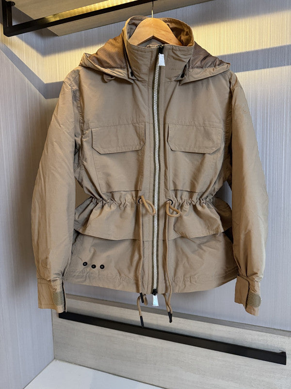 2025 Autumn Winter Down Women&#039;s Jackets Zipper Hooded Letter Print Pockets Woman&#039;s Coats Short Outerwear JMSMKWD25001