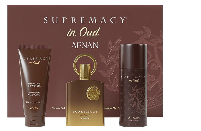 Afnan Supremacy In Oud - estratto profumato 100 ml + gel doccia 150 ml + deodorante spray 150 ml
