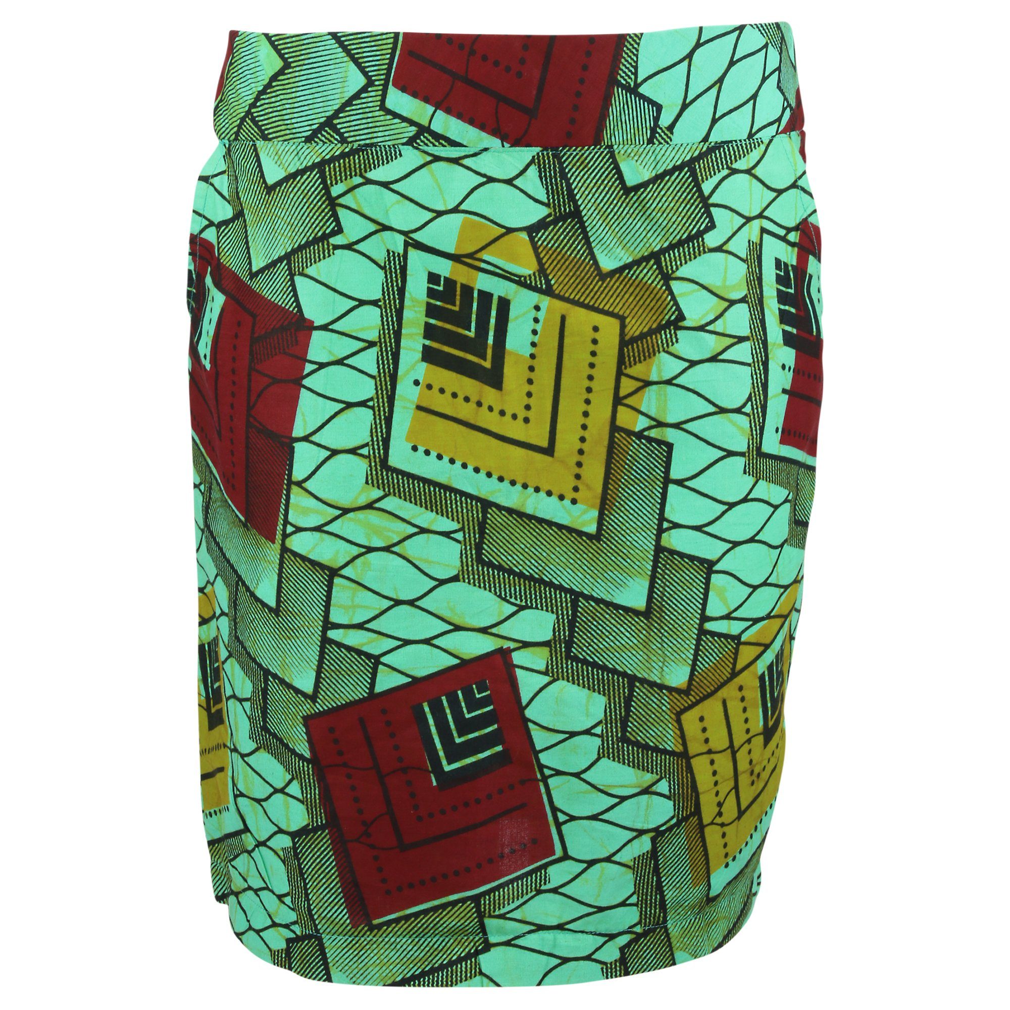 African Kitenge Pencil Skirt - Lynds - XS
