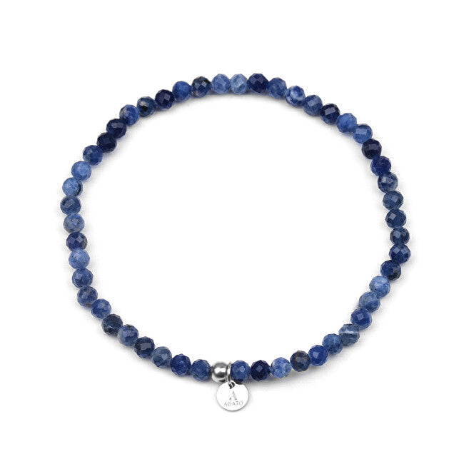 Agato Sodalit Bead Armband POL-B16-20G