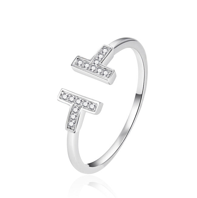 Agato AGT-R13W42 Silver Fashion Open Ring - Krets: 62mm