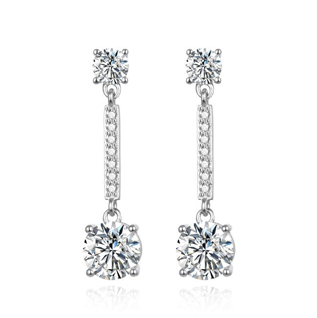Agato Boucles d'oreilles pendantes fascinantes avec zircone AGUP3478