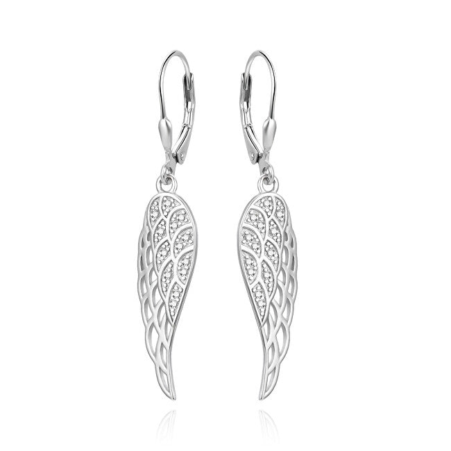 Agato Boucles d'oreilles pendantes ailes d'ange en argent AGUC2360L