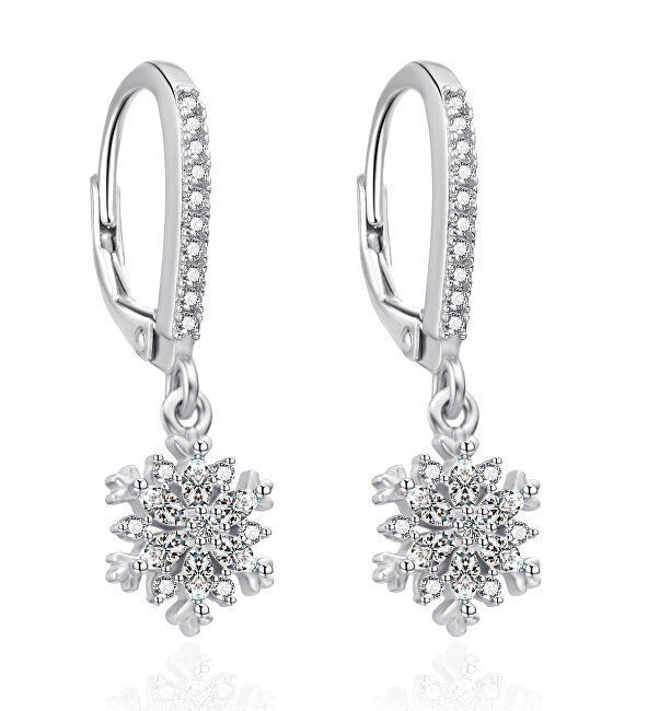 Agato Boucles d'oreilles pendantes en argent avec zircones AGT-E145LW