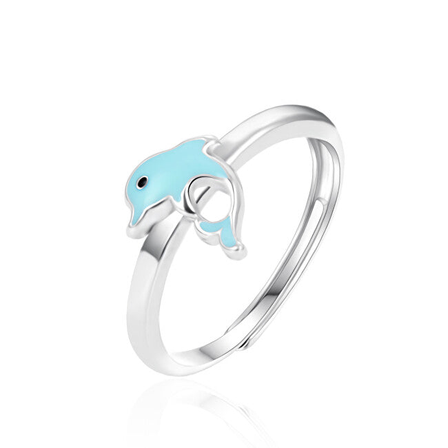 Agato Anillo infantil de plata con delfín AGT-RD02