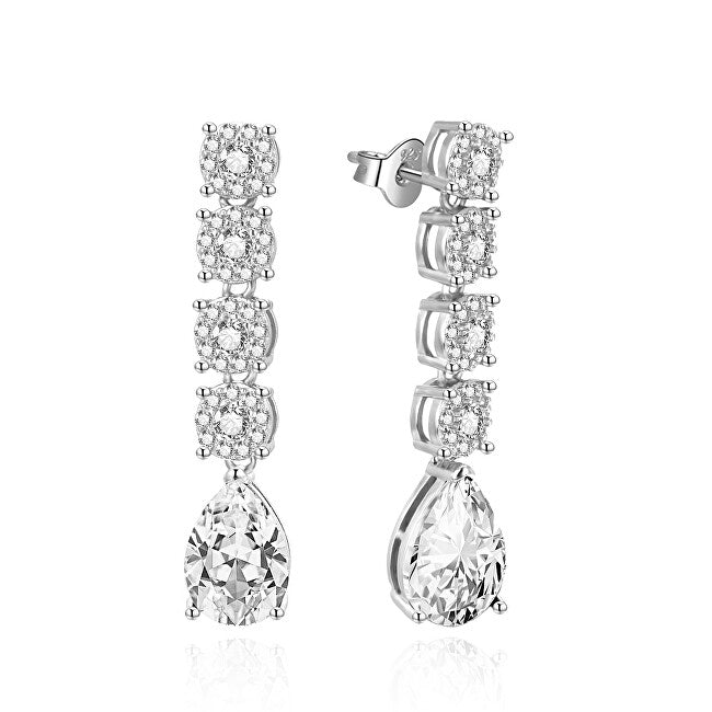 Agato Boucles d'oreilles pendantes scintillantes en zircone AGUP3501