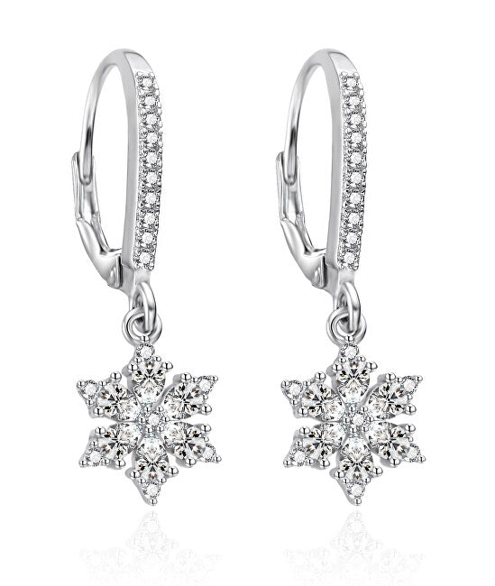 Agato Boucles d'oreilles pendantes en argent avec zircones AGT-E146LW