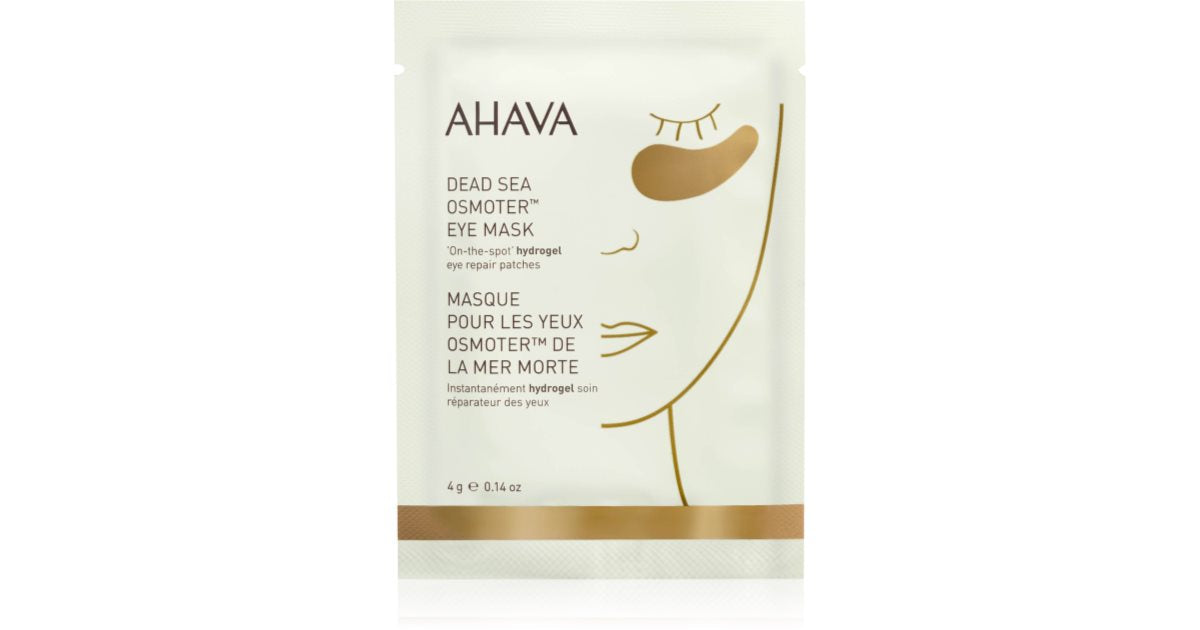 AHAVA Dead Sea Osmoter opplysende og fuktighetsgivende hydrogel øyekonturmaske 4 g