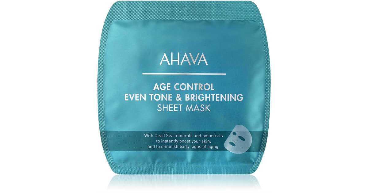 AHAVA Time To Smooth Anti-Wrinkle Brightening Tissue Face Mask 1pc