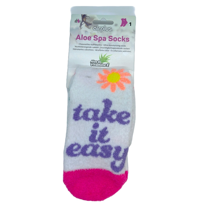AirPlus Aloe Spa Moisturizing Socks - Flerfarget - "Take It Easy" - One Size
