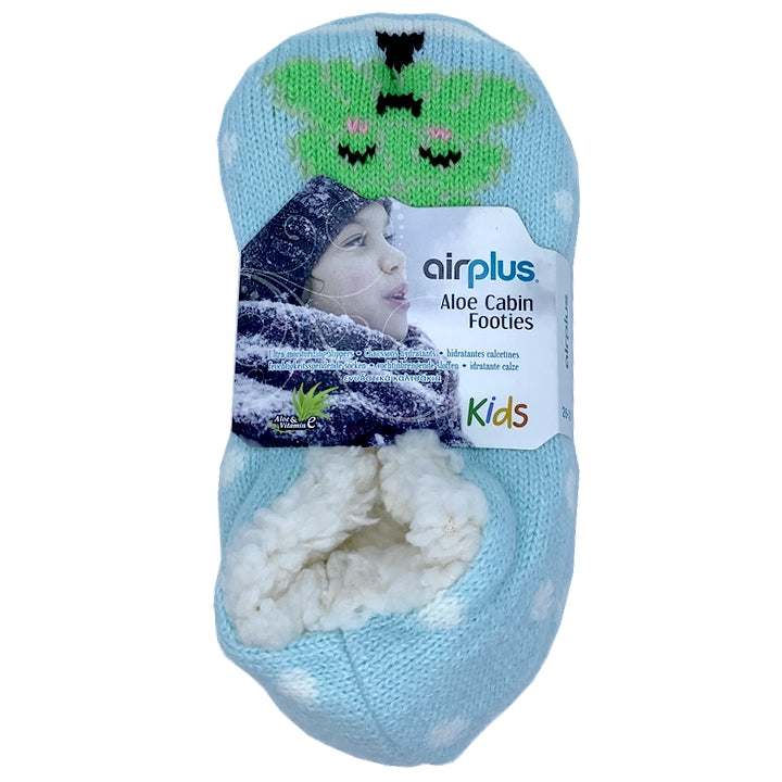 AirPlus KIDS - Aloe Cabin Footies - Hydratační pantofle - vzor jedle - velikost 26-31