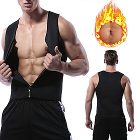 Gilet de sueur Shaper de sueur Gilet Sauna Des sports Néoprène Yoga Exercice Physique Exercice et fitness fermeture Éclair Perte de poids Brûleur de graisse ab