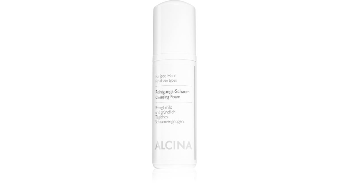 Alcina Para Todo Tipo de Piel mousse limpiadora con pantenol 150 ml