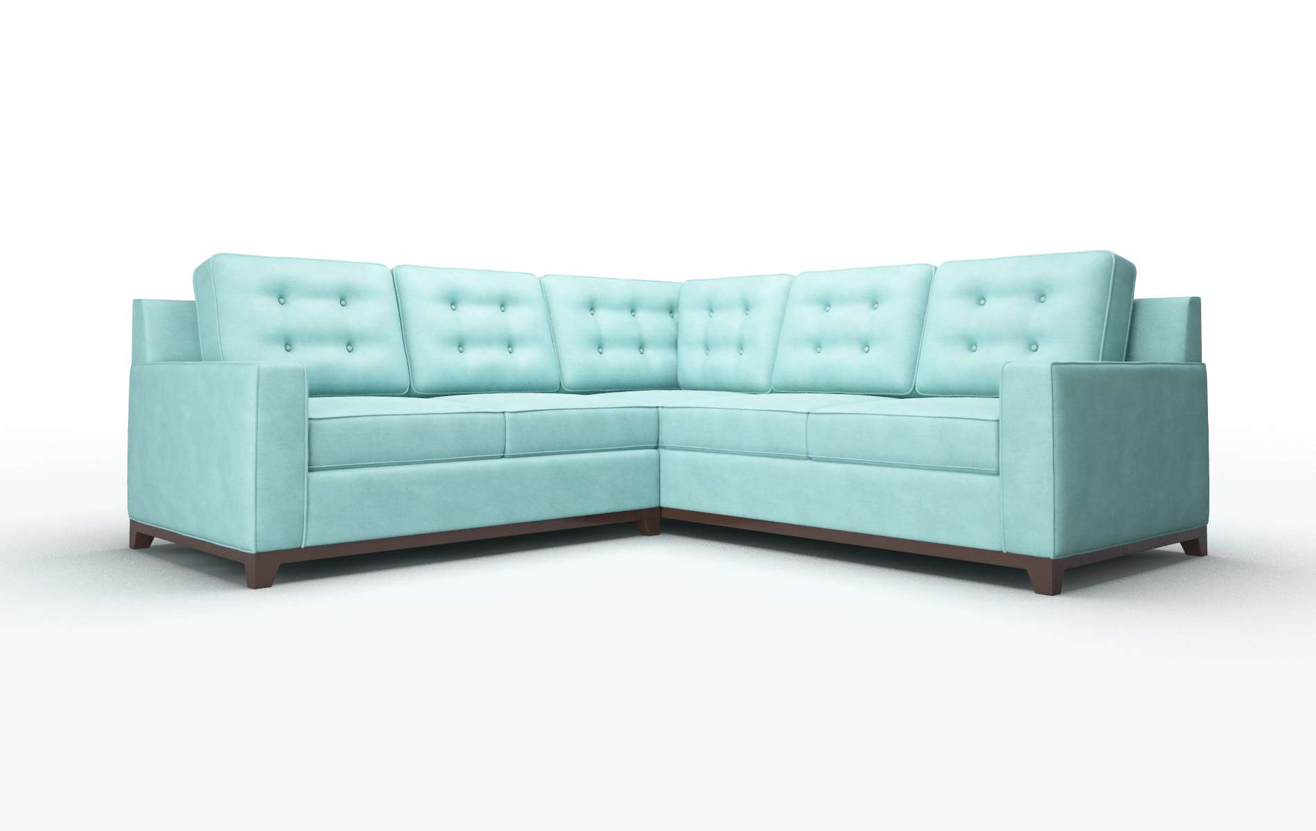 "Alexandria Curious Turquoise Sectional Sleeper"