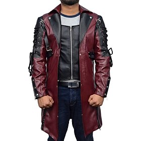 Punk et gothique Epoque Médiévale Steampunk Manteau Docteur de la peste Homme Mascarade Casual Quotidien Manteau