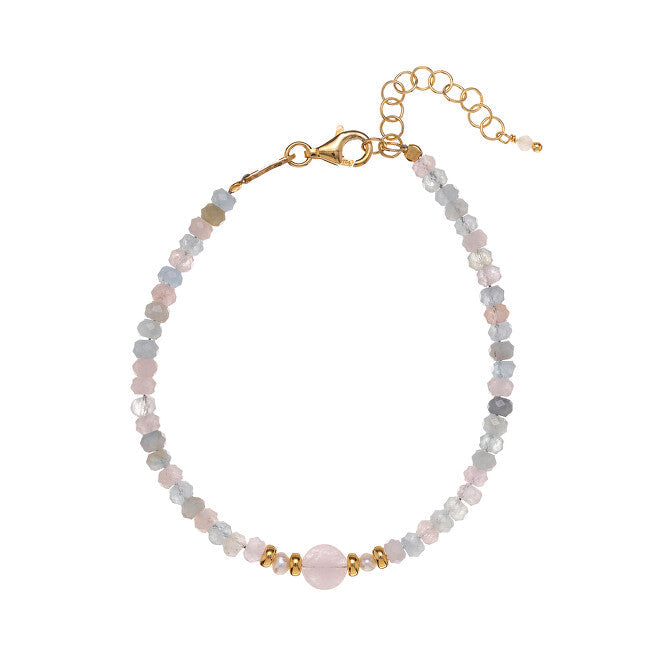 Alisia Elegant Morganite Bead Bracelet AL4511-Gold