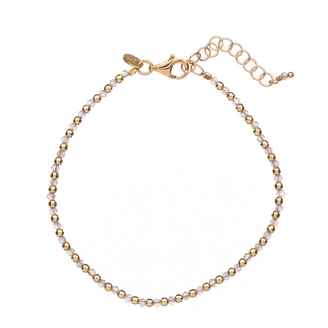 Alisia Labradorite Bead Bracelet AL1235-Gold-Labradorite