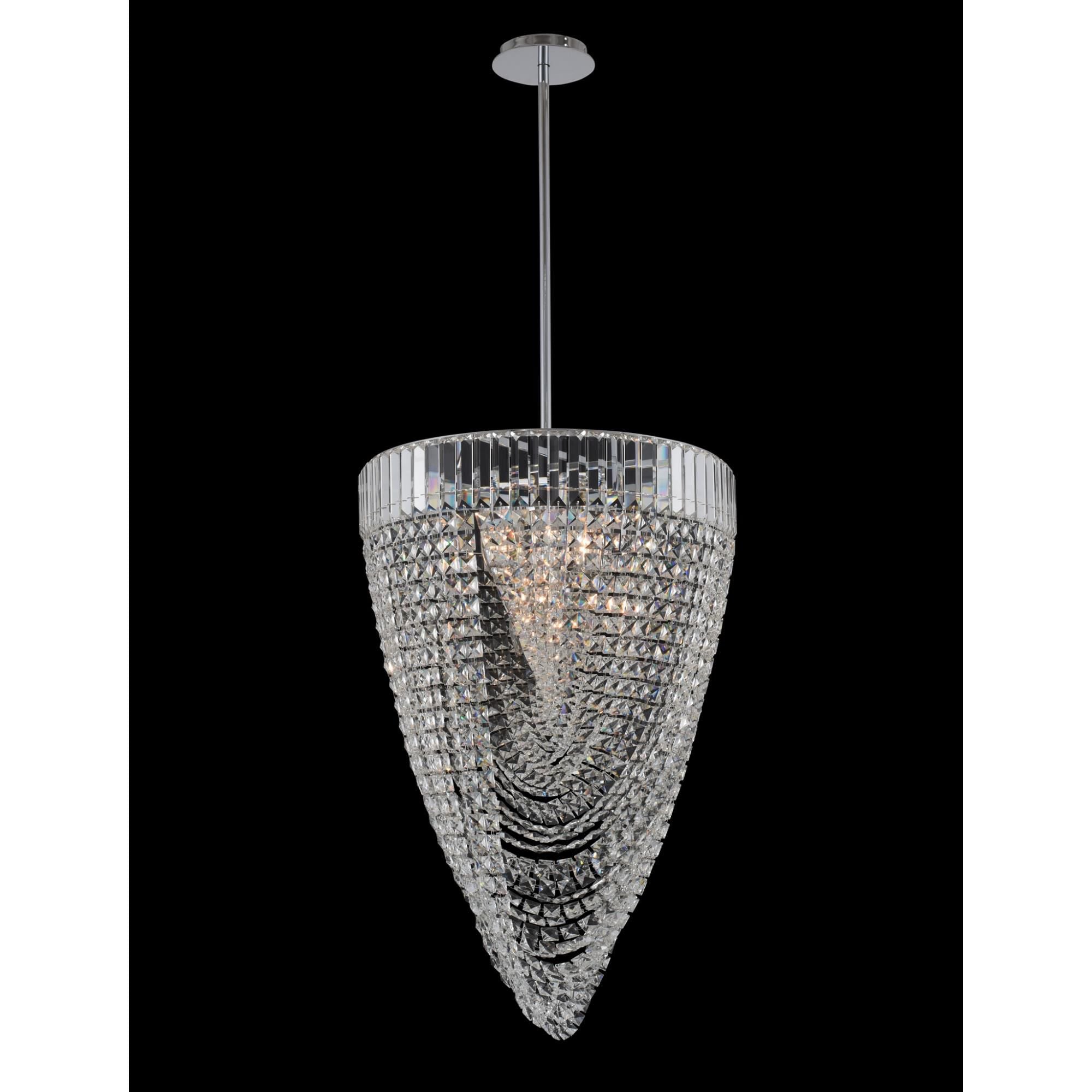 Allegri Mira 21 Inch Cage Pendant Mira - 035350-010-FR001 - Crystal