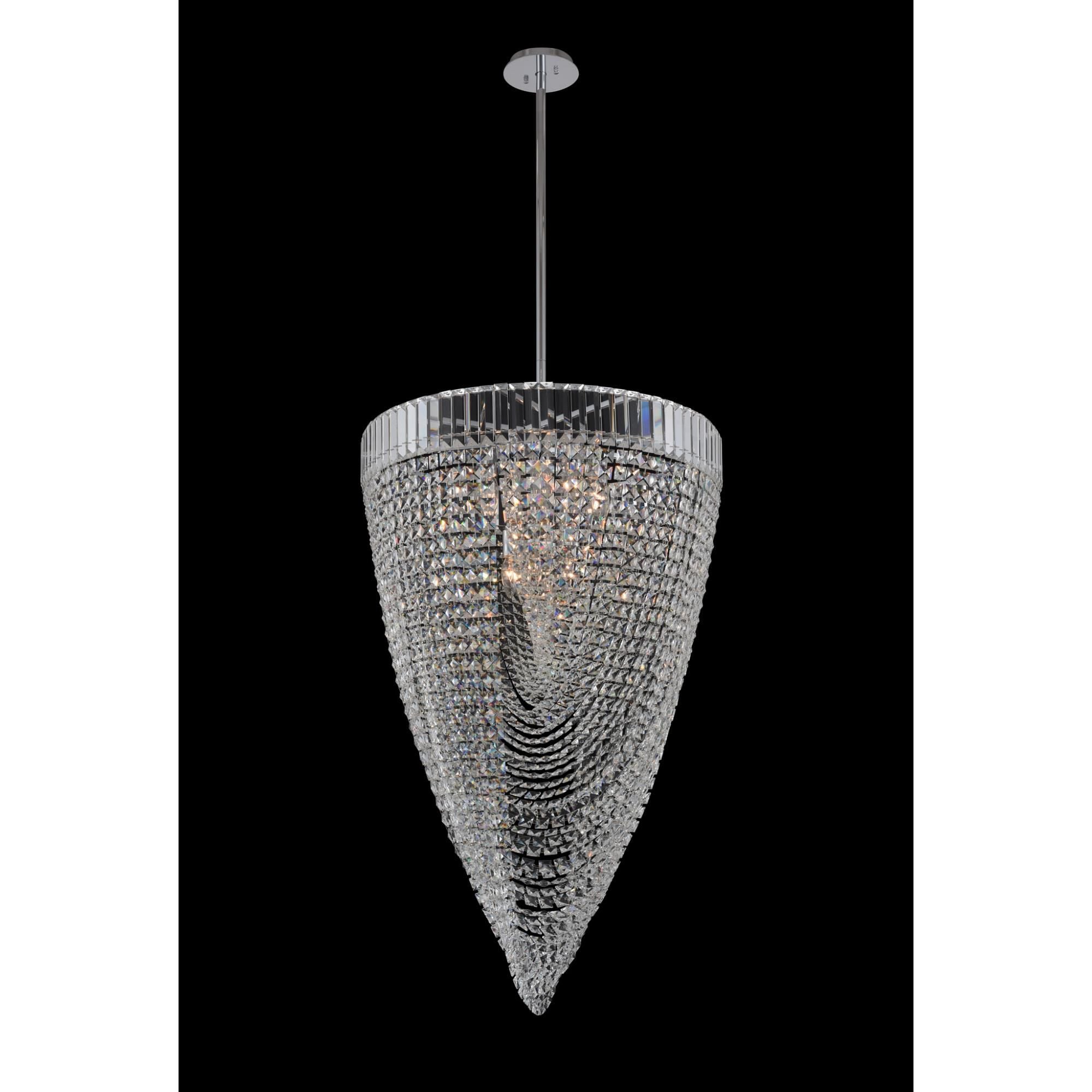 Allegri Mira 26 Inch Cage Pendant Mira - 035351-010-FR001 - Crystal