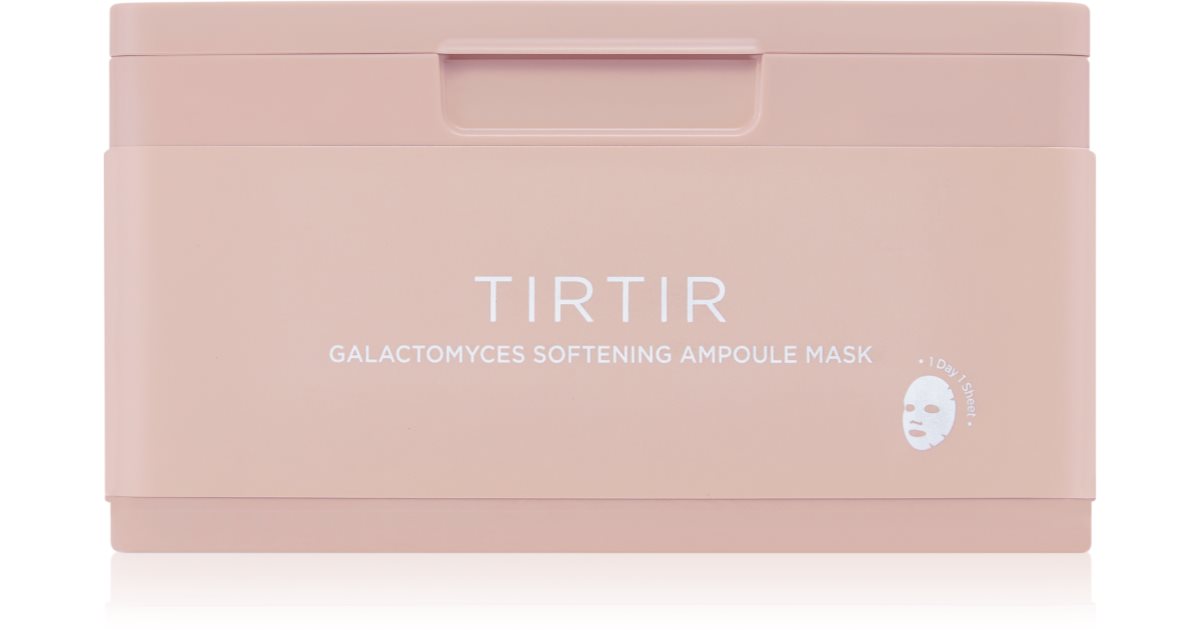 TIRTIR Ampule Galactomyces Illuminating Face Mask Smoothing Effect Fabric 30 kusů