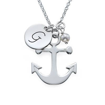Anchor Jewellery with Initial Charm