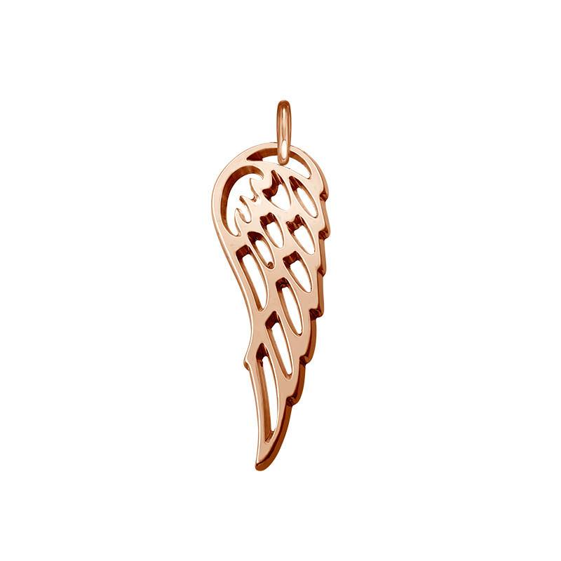 Angel Wing Charm - Rose Gold Plated