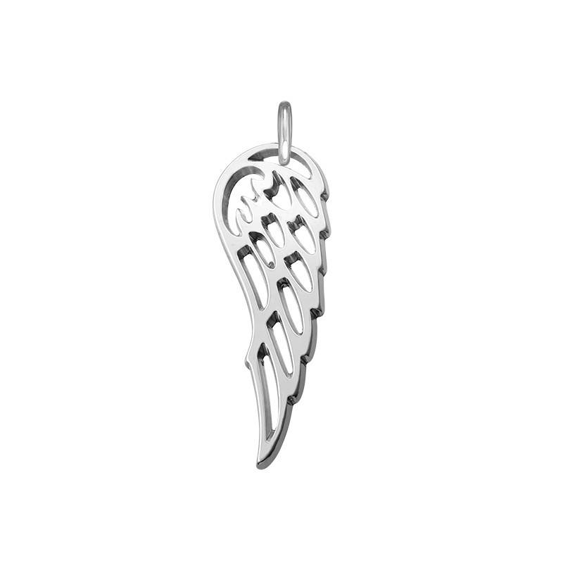 Angel Wing Charm - Silver