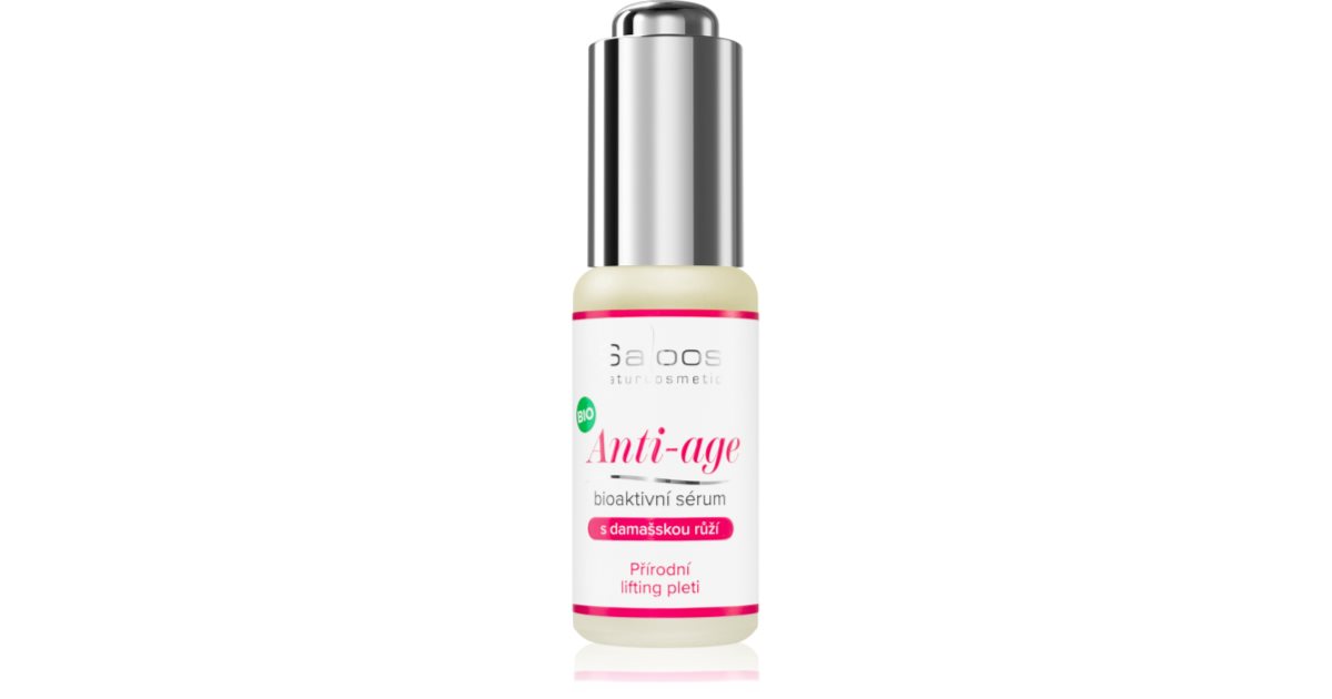 Saloos Anti-Age lifting firming serum for a youthful look damask rose 20 ml