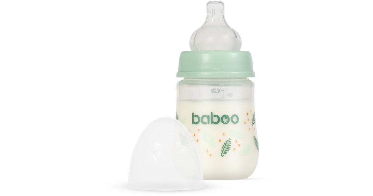 Baboo Peachy Keen anti-kolikk babyflaske, 0m+ 180ml