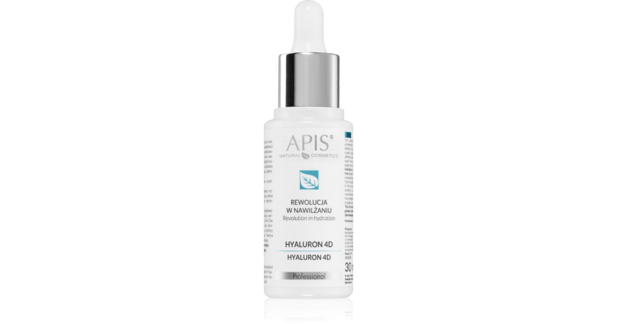 Apis Natural Cosmetics Revolution In Hydration Hyaluron 4D Hyaluronserum für feuchtigkeitsarme und trockene Haut 30 ml