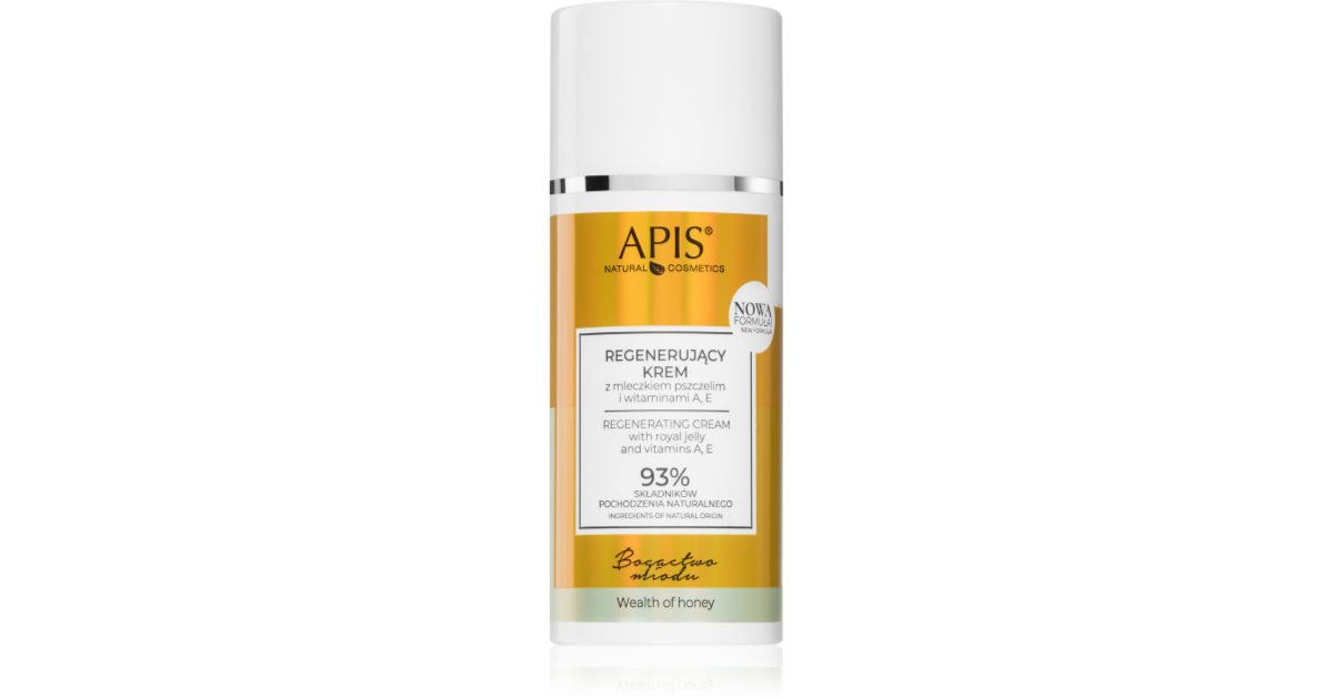 Apis Natural Cosmetics Wealth Of Honey crème nourrissante régénérante aux vitamines A et E 100 ml
