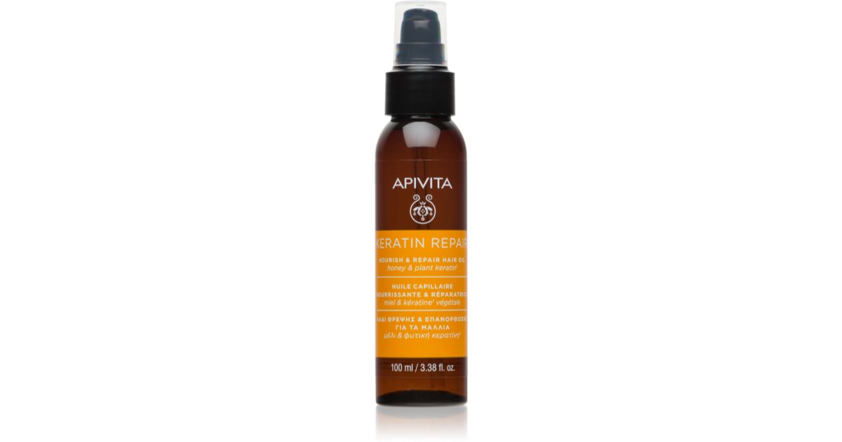 Apivita Keratin Repair Ulei de păr nutritiv reparator 100 ml