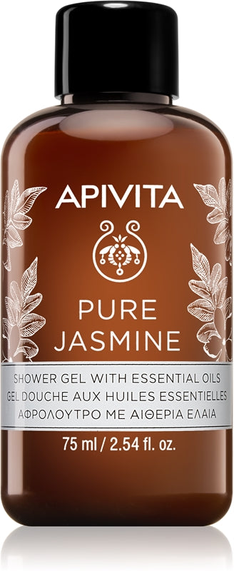 Dusjgelé Apivita Pure Jasmine fuktighetskrem med eteriske oljer 75 ml