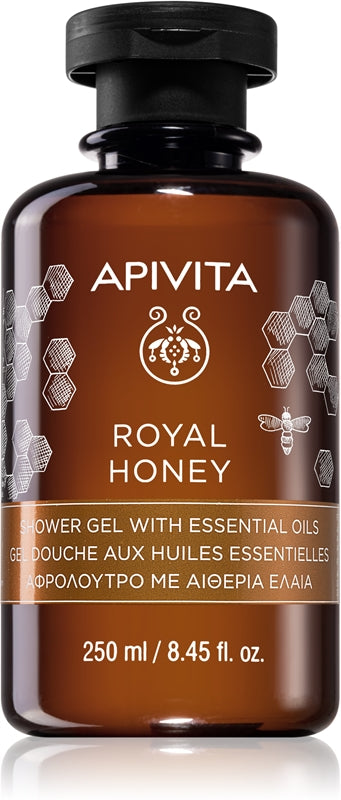 Apivita Royal honning dusjgelé med essensielle oljer 250 ml
