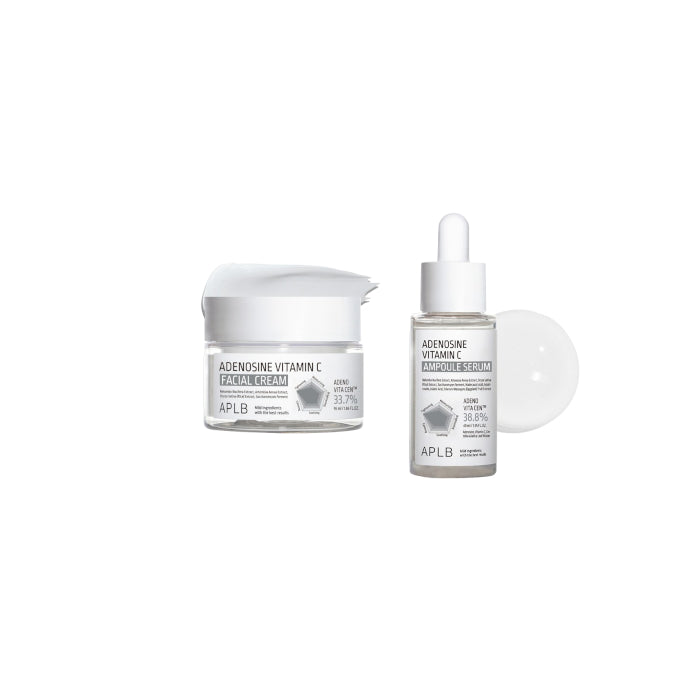 APLB - Adenosine Vitamin C Ampoule Serum - 40ml & Facial Cream - 55ml Set