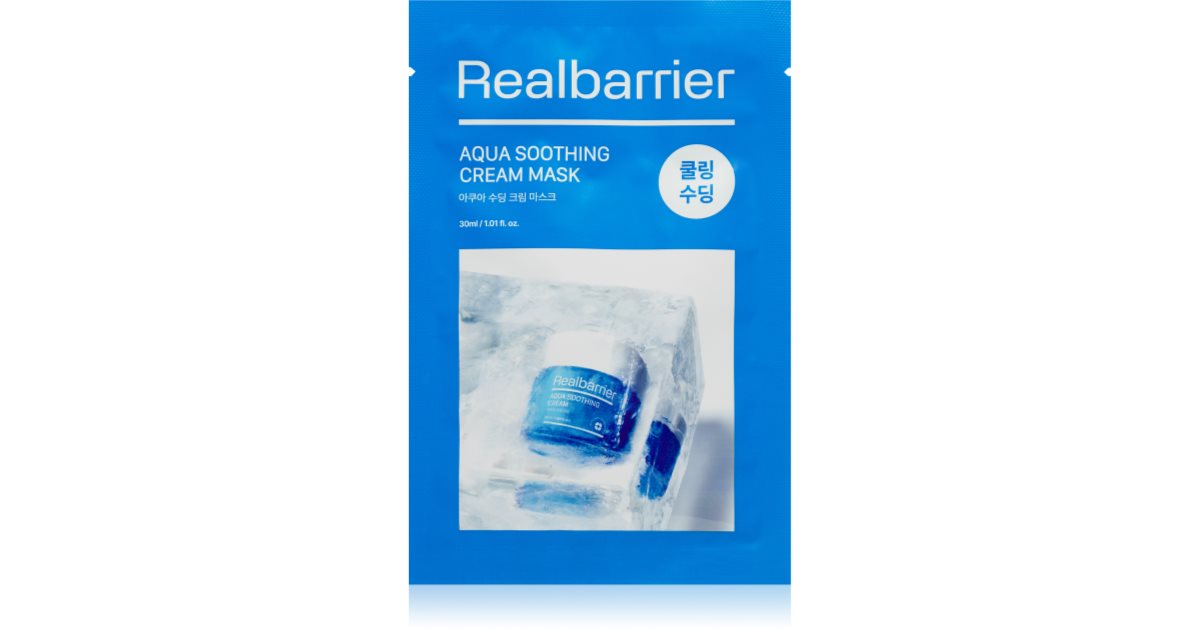 Real Barrier Aqua Soothing Cream Mask 30ml Hydrating Fabric Face Mask