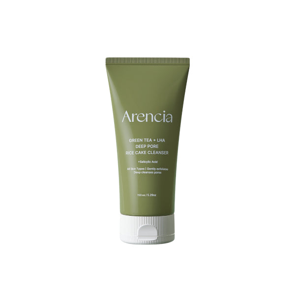 Arencia - Green Tea + LHA Deep Pore Rice Cake Cleanser - 150ml