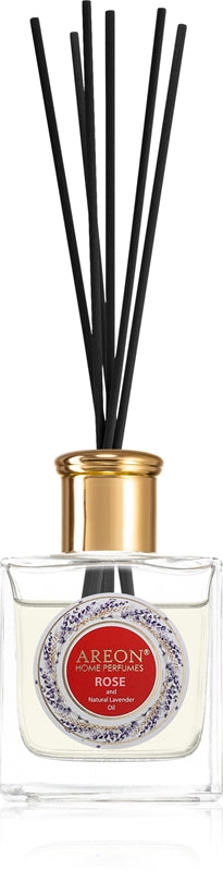 Areon Inicio Perfumes Difusor de aromas de aceite de rosa y lavanda con recarga 150 ml