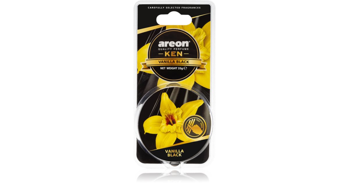 Areon Ken Black Vanilla Car Air Freshener 30g