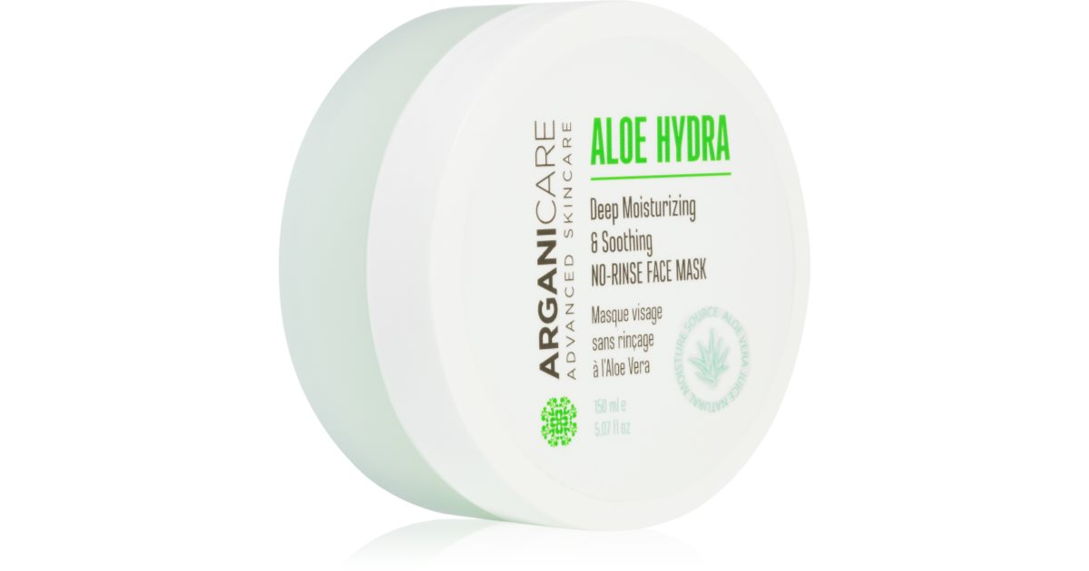 Arganicare Aloe Hydra Deep Hydration No Rinse Face Mask with Soothing Effect 150ml