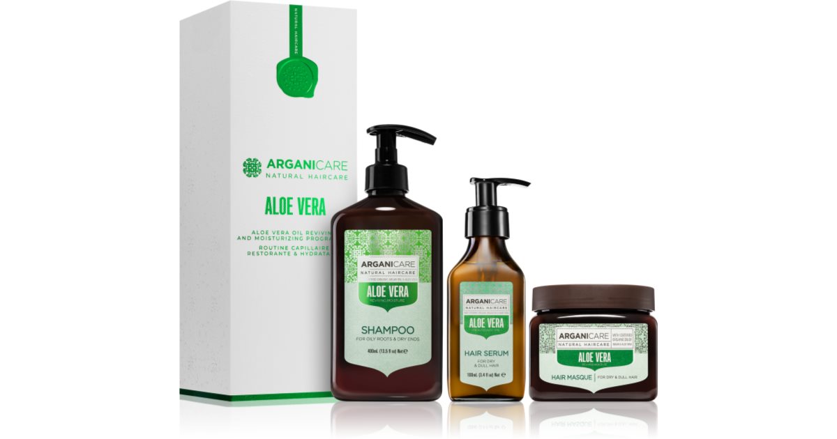 Arganicare Zestaw Aloe Vera Program Set pudełko upominkowe (efekt nawilżający) 1 szt