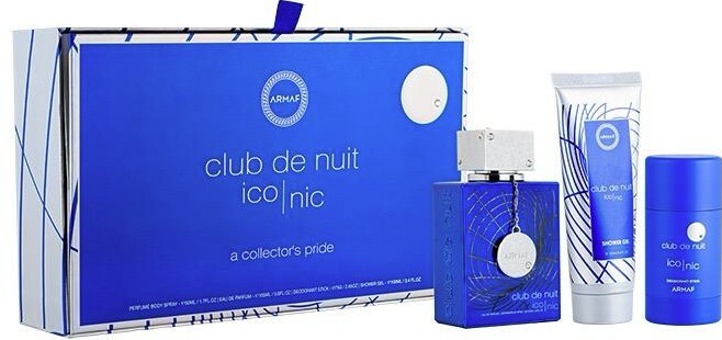 Armaf Club De Nuit Blue Iconic - EDP 105 ml + gel doccia 100 ml + deodorante solido 75 g