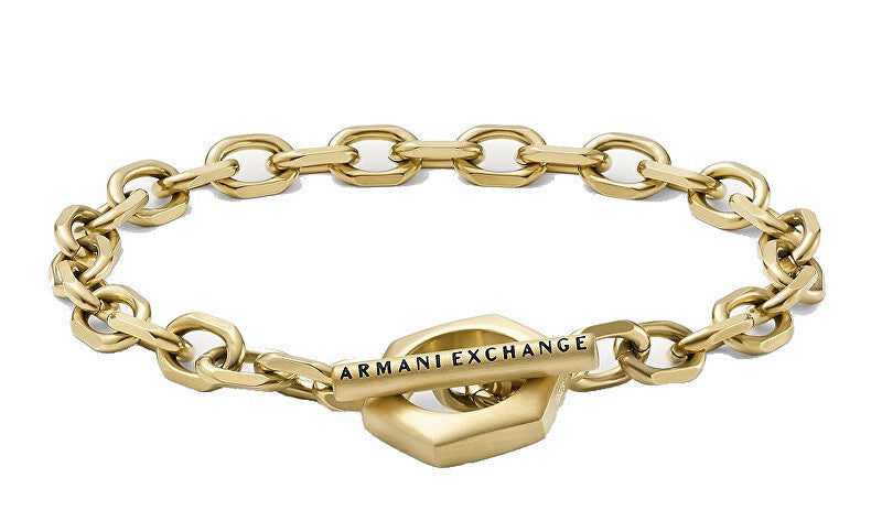 Armani exchange Decent Men's Bracelet Gold Plated AXG0104710