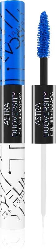 Astra Make-up Duoversity mascara och eyeliner 2 i 1 färg 01 Cryogenic Love 2x3,5 ml
