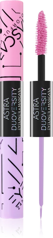 Astra Make-up Duoversity mascara og eyeliner 2 i 1 farge 05 X-Tatic Fairy 2x3,5 ml