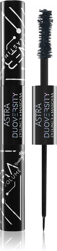 Astra Make-up Duoversity mascara og eyeliner 2 i 1 farge 07 svart Speil 2x3,5 ml